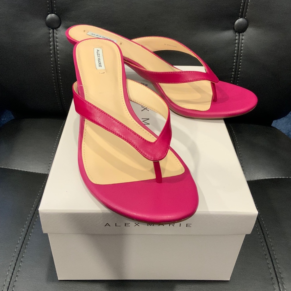 Alex Marie Hot Pink Strappy Pumps New